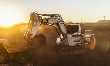 Liebherr's new R 9200 mining excavator at a platinum mine