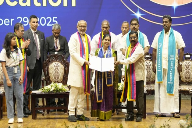 Vice President CP Radhakrishnan addresses 30th convocation of Pondicherry University, calls graduates architects of Viksit Bharat 2047