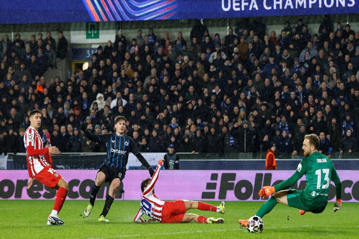 UEFA Champions League: Club Brugge snatch thrilling 3-3 draw against Atletico Madrid; Bodo/Glimt beat Inter Milan 3-1
