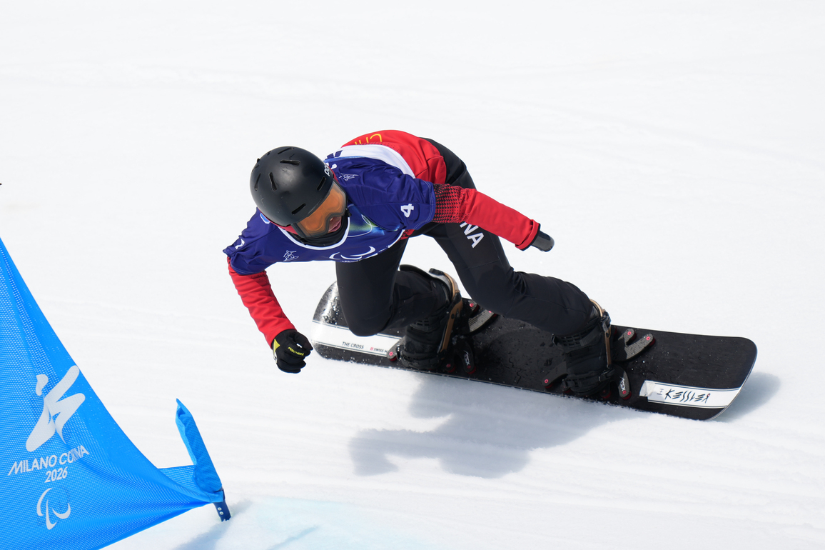(SP)ITALY-CORTINA D'AMPEZZO-PARALYMPIC WINTER GAMES-PARA SNOWBOARD-MEN'S BANKED SLALOM SB-UL