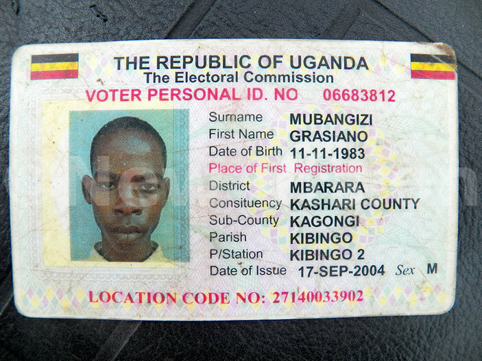 he deceaseds voters card 