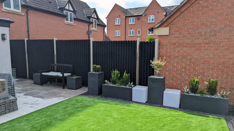 Onduline 'roofing' sheets for fence panels and gates 