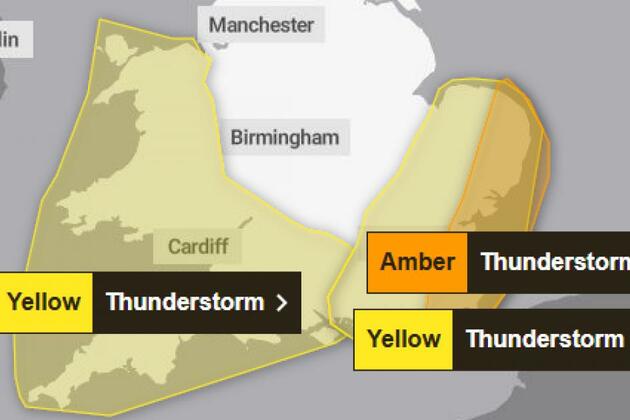 Met Office weather warning for Wales this weekend, June 14