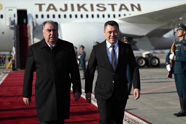 KYRGYZSTAN-BISHKEK-TAJIKISTAN-PRESIDENT-VISIT