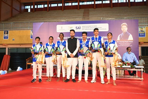 Anurag Thakur visits SAI's Calicut Centre to interact with athletes