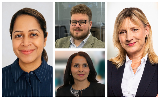 Left to right: Joyeeta Kanungo, Liam Hudson (top), Mandy Kaur-Sadler (bottom) and Wendy Redshaw 