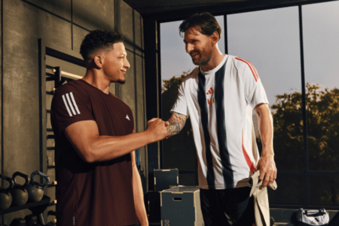 Lionel Messi and Patrick Mahomes in Adidas Club World Cup Ad