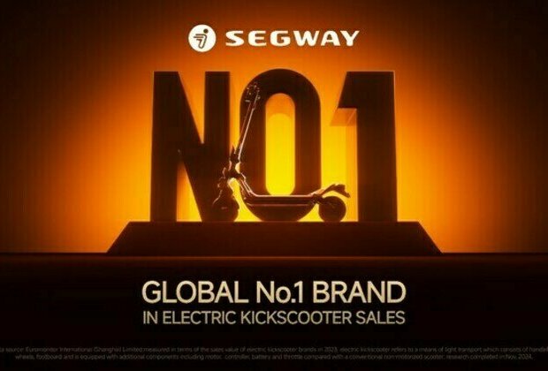 Segway Officially Recognized as Global No.1 Brand in eKickScooter Sales