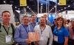 The team from ME Elecmetal accepted the award from Freeport at the MINExpo 2016 tradeshow in Las Vegas
