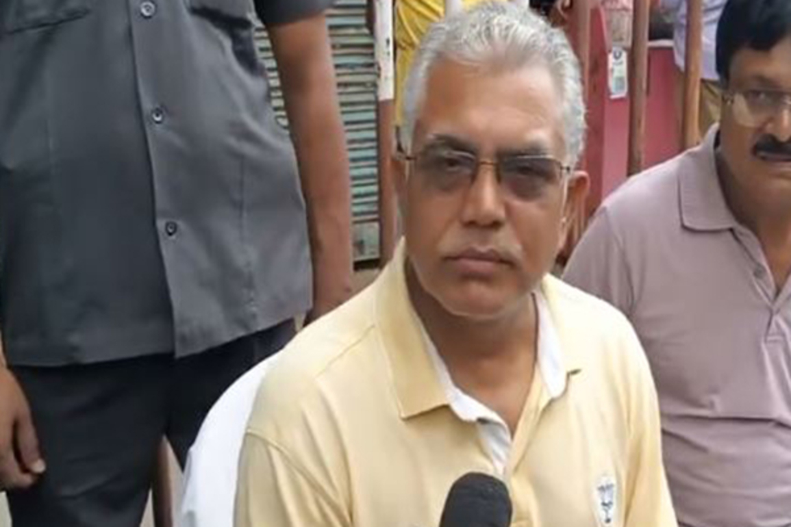 "Govt has become unpopular": BJP's Dilip Ghosh slams TMC over SSC teachers' protest
