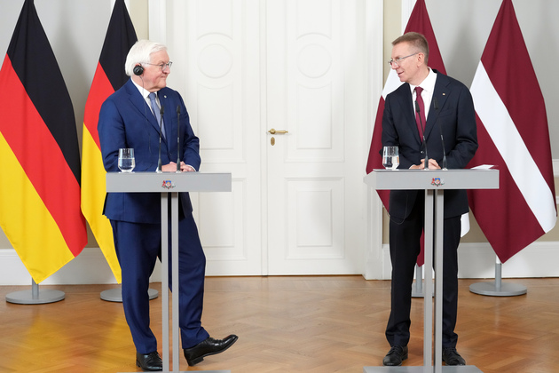LATVIA-RIGA-GERMANY-PRESIDENT-VISIT