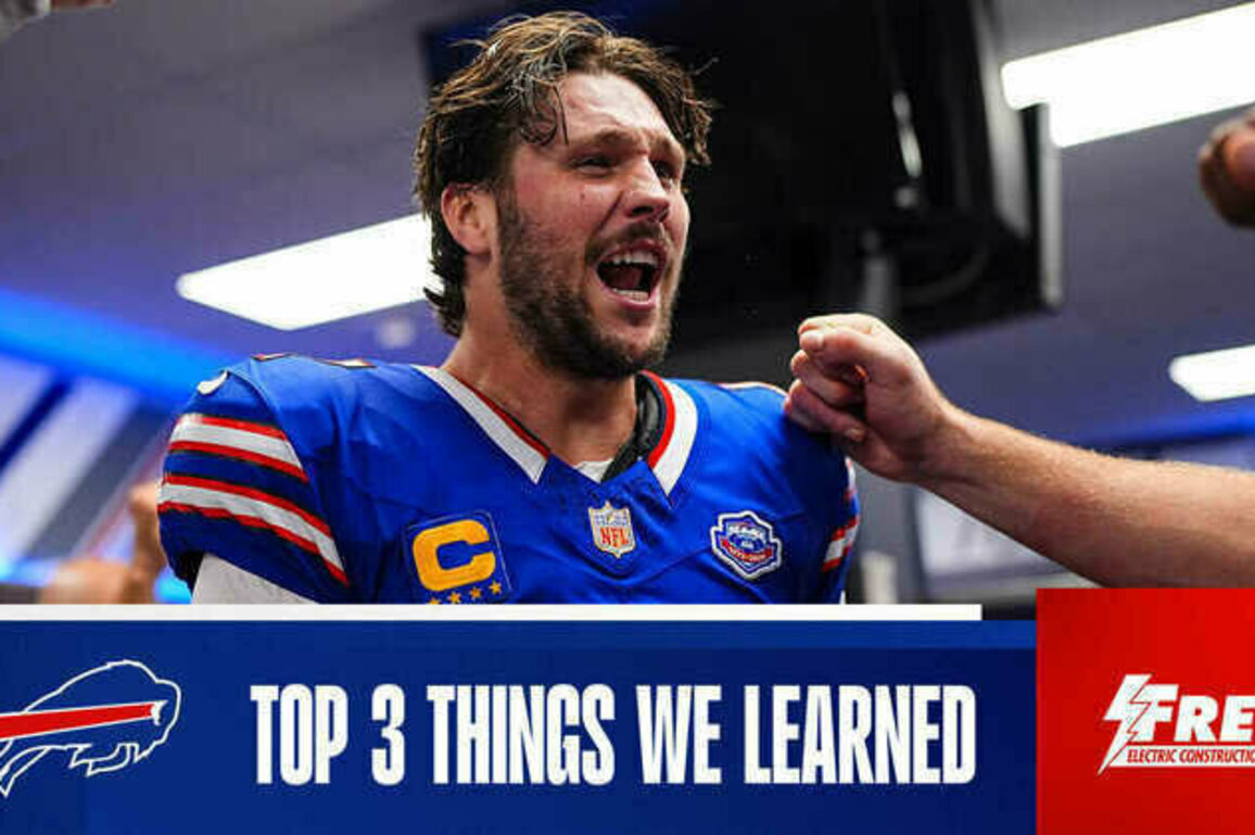Top 3 things we learned from Bills epic comeback vs Ravens | Week 1