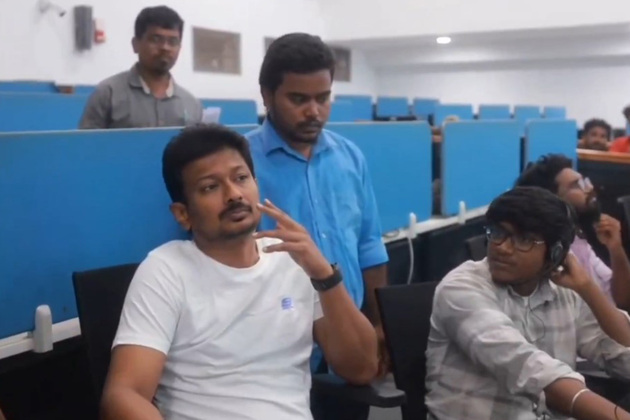 Tamil Nadu Dy CM Udhayanidhi Stalin conducts surprise inspection at Command and Control Centre of Greater Chennai Corporation headquarters
