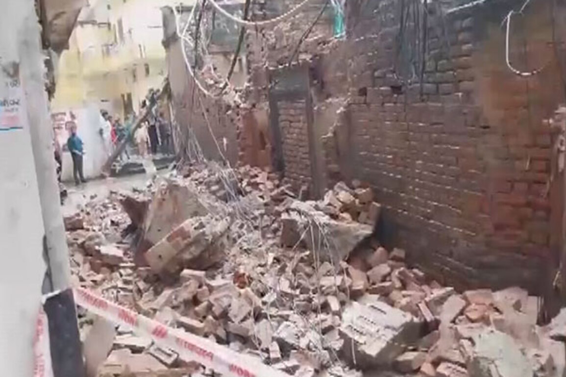 Three children trapped under debris after dilapidated house collapses in Delhi