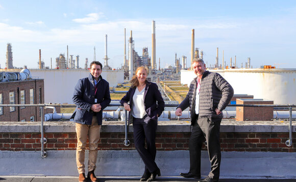 Left to right: Matt Porter, Green Investment Group; Yvonne Dacey, ExxonMobil; Angus McIntosh, SGN | Credits: ExxonMobil