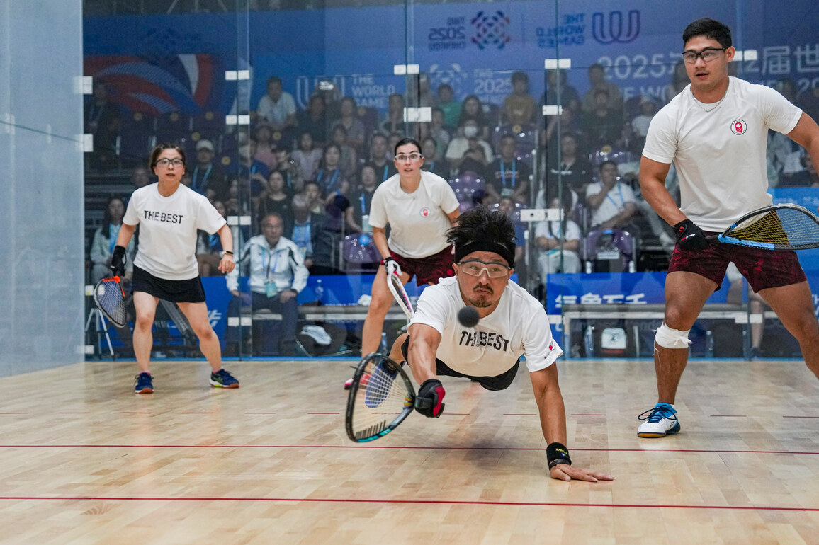 (SP)CHINA-CHENGDU-THE WORLD GAMES 2025-RACQUETBALL-MIXED DOUBLES-BRONZE MEDAL MATCH(CN)
