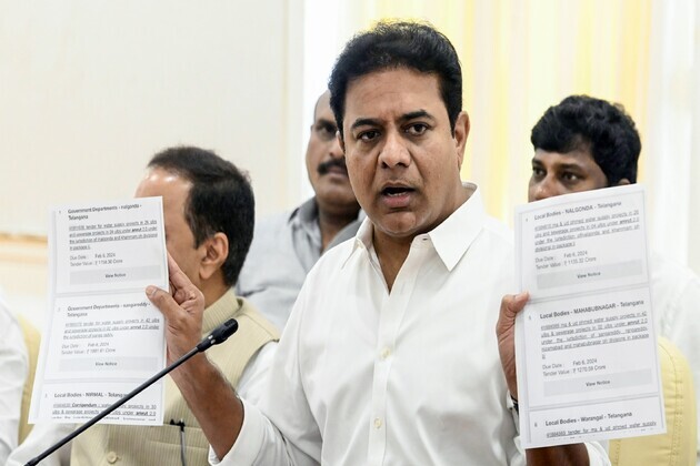 KTR writes to Amit Shah over deteriorating law and order in state and "benami" dealings of CM Revanth Reddy
