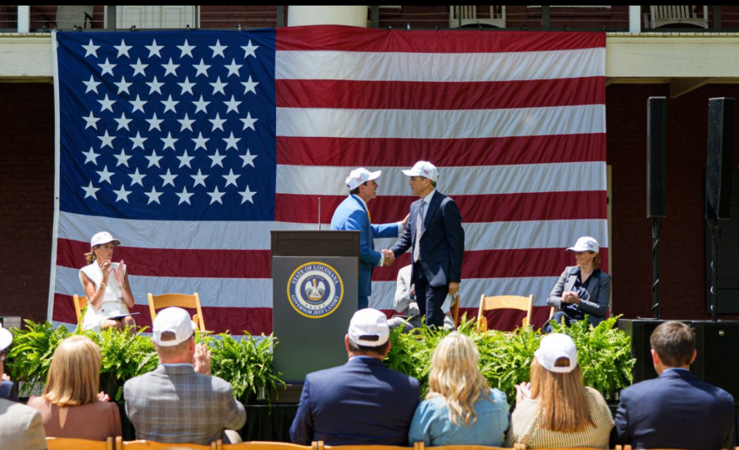 Woodside and Louisiana officials mark major milestone at LNG project site.