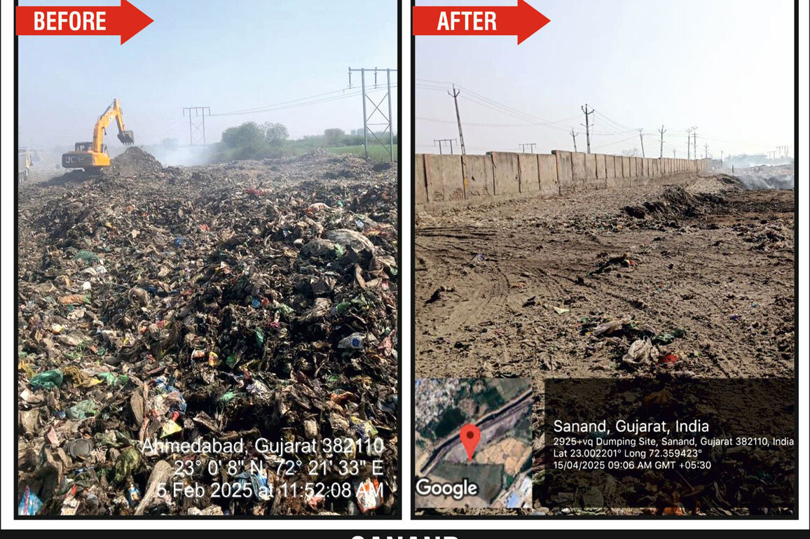 Gujarat leads among major states in urban legacy waste disposal; 273.33 lakh metric tonnes of waste disposed so far