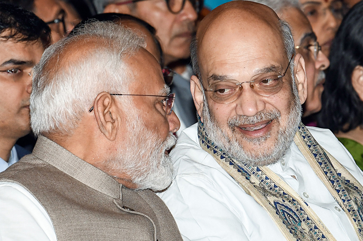 PM Modi hails Amit Shah's speech as "outstanding", says it highlighted India's democratic strength, aspects of electoral process, and exposed Opposition lies