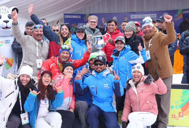 Mansukh Mandaviya attends KIWG closing ceremony, announces converting Gulmarg into Centre of Excellence for winter sports