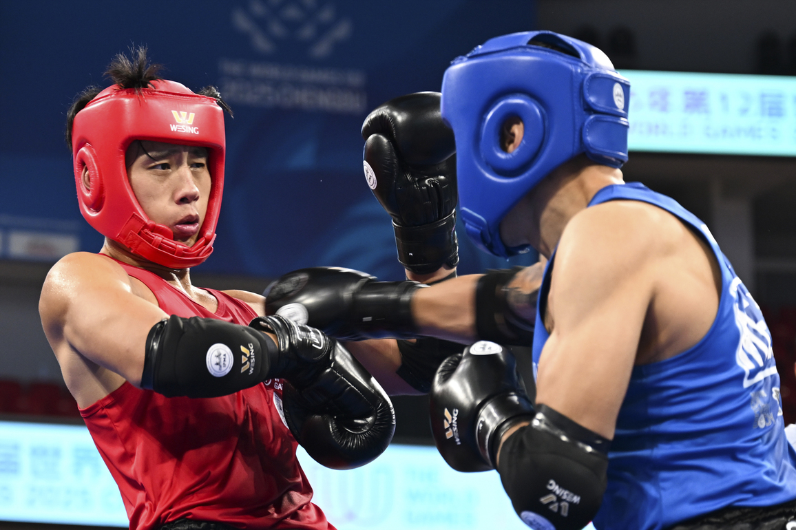 (SP)CHINA-CHENGDU-THE WORLD GAMES 2025-MUAYTHAI-MEN'S -86KG-QUARTERFINALS(CN)