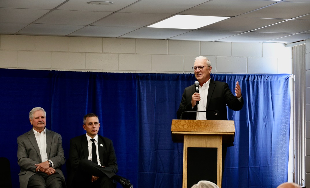 North Dakota Senator Kevin Cramer at the Beaulah signing ceremony