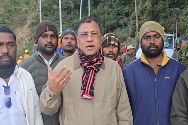 Assam Minister Bimal Borah visits truck accident site in Arunachal Pradesh's Anjaw