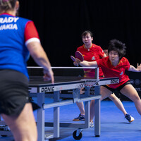 (SP)BRITAIN-LONDON-TABLE TENNIS-WTT-STAR CONTENDER-WOMEN'S DOUBLES-QUARTERFINAL