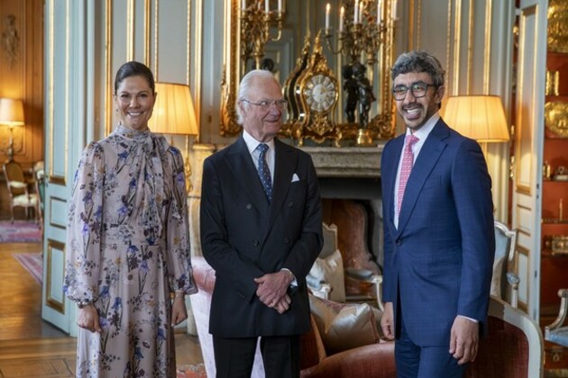King of Sweden receives Abdullah bin Zayed in Stockholm