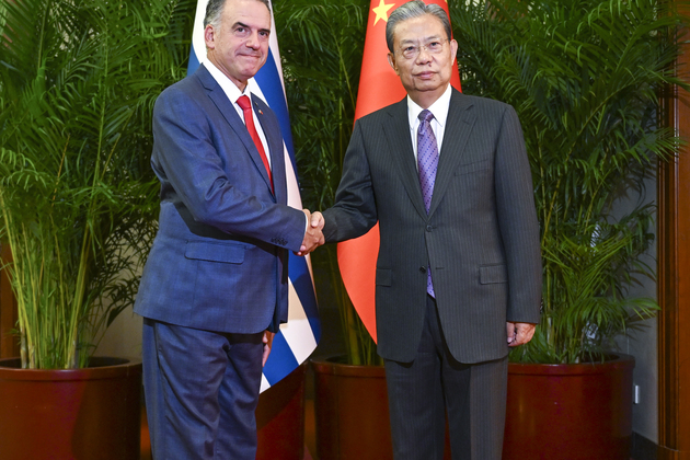 CHINA-BEIJING-ZHAO LEJI-URUGUAYAN PRESIDENT-MEETING (CN)
