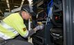 A Toyota worker assembling a hydrogen generator at the Altona facility. Photo courtesy Toyota