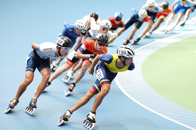 (SP)CHINA-QINHUANGDAO-ROLLER SKATING-SPEED SKATING WORLD CHAMPIONSHIPS