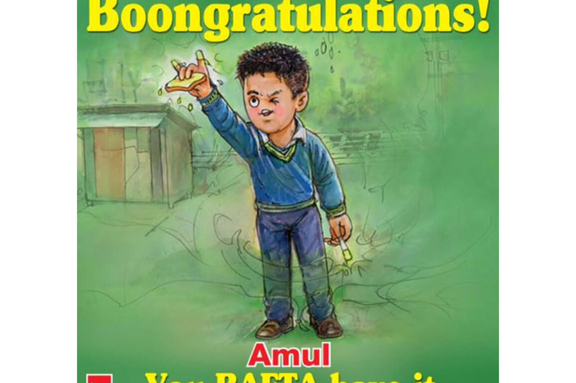 Amul celebrates Boong's BAFTA win with special doodle