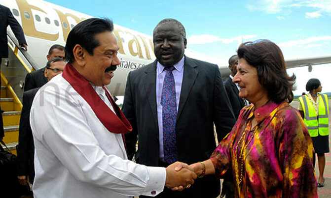 Sri Lanka president arrives for Commonwealth summit Sri Lanka president arrives for Commonwealth summit