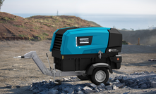  Atlas Copco’s B-Air 185-12 battery portable air compressor 