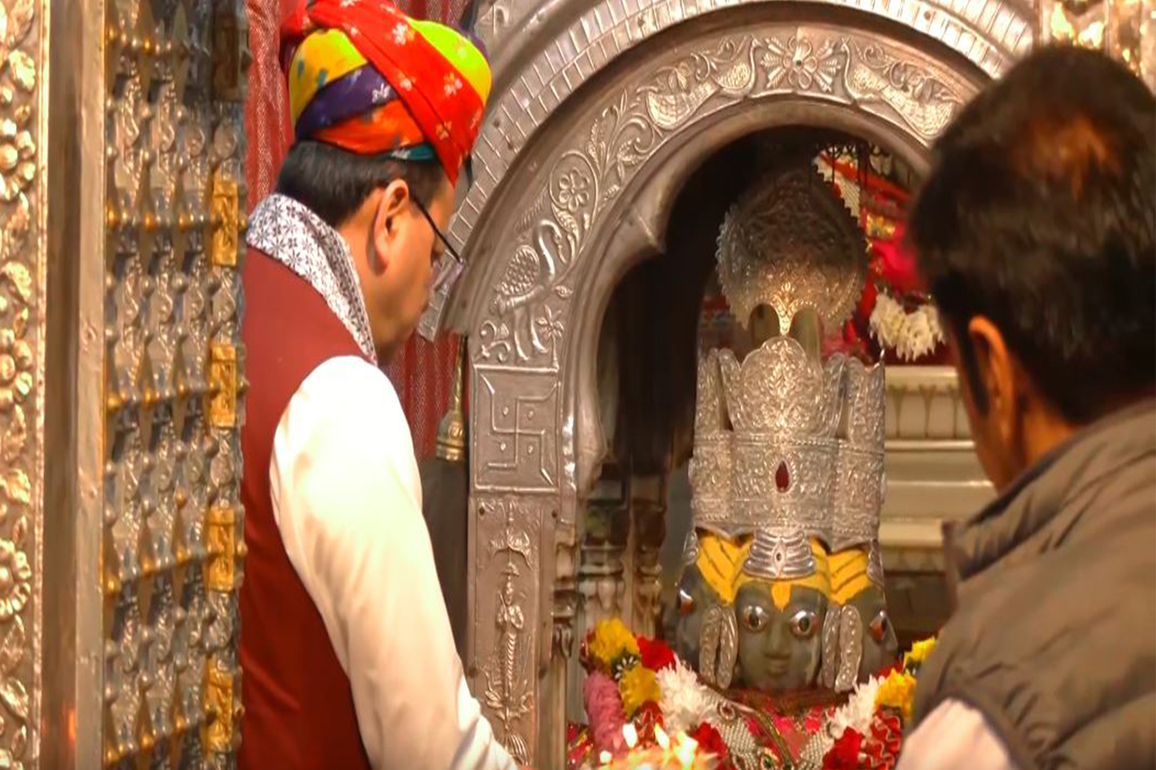 Uttarakhand CM Dhami offers prayers at Brahma Temple in Pushkar
