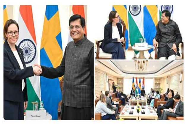 Piyush Goyal discusses bilateral trade-investment with Swedish foreign affairs minister