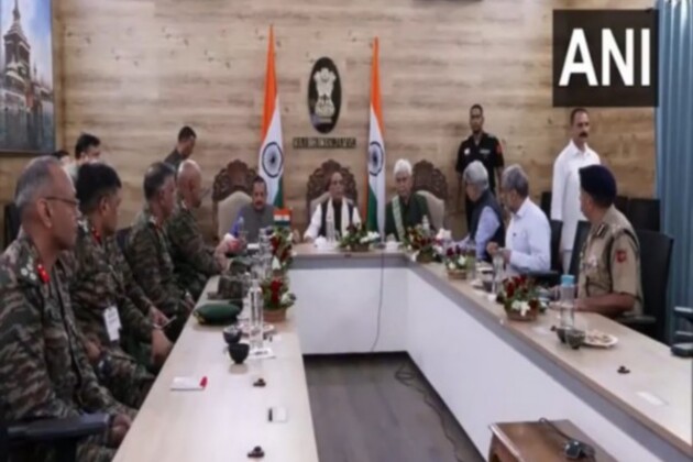 J-K: Rajnath Singh holds meeting with officials, takes stock of flood situation