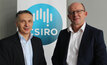 Gekko’s Group Manager, Innovation and Collaboration, Richard Goldberg (left) and Jonathan Law, Director, CSIRO Minerals