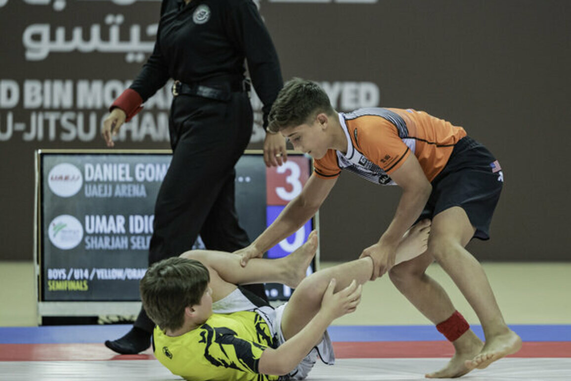 Youth talent shines on opening day of 7th round of Khaled bin Mohamed bin Zayed Jiu-Jitsu Championship