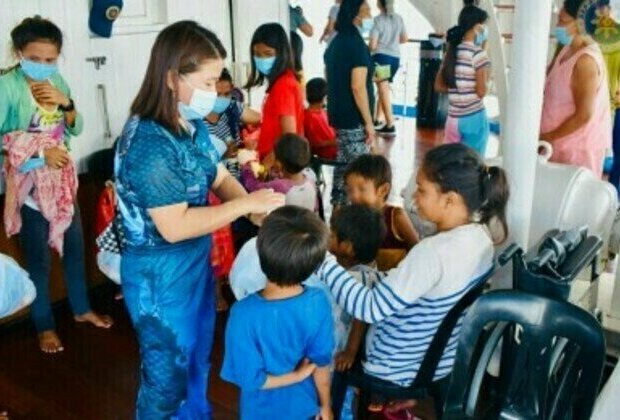 BRP Ang Pangulo provides medical aid to 235 Siargao residents