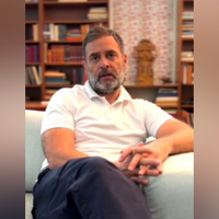 "Trump has blown lid off illusion...we have to build production-based economy": Rahul Gandhi
