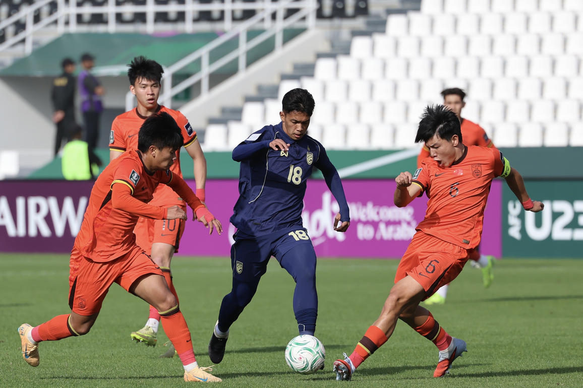 (SP)SAUDI ARABIA-RIYADH-FOOTBALL-AFC U23 ASIAN CUP-CHINA VS THAILAND