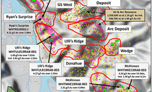 First-pass drilling on new targets at White Gold Corp's eponymous project in Canada's Yukon has returned favourable gold intercepts