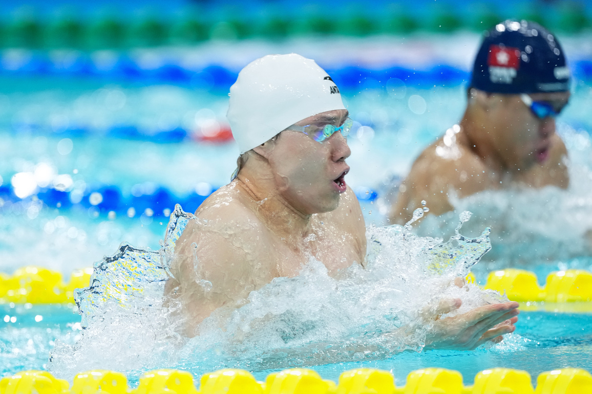 (SP)CHINA-15TH NATIONAL GAMES-SWIMMING-MEN'S 50M BREASTSTROKE (CN)