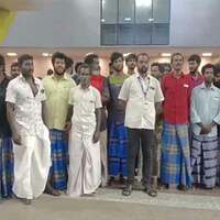 25 Indian fishermen arrested by Sri Lanka return to Chennai