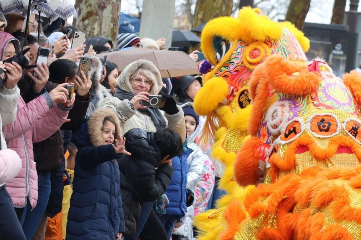 Robot adds futuristic twist to Chinese New Year Parade in Paris