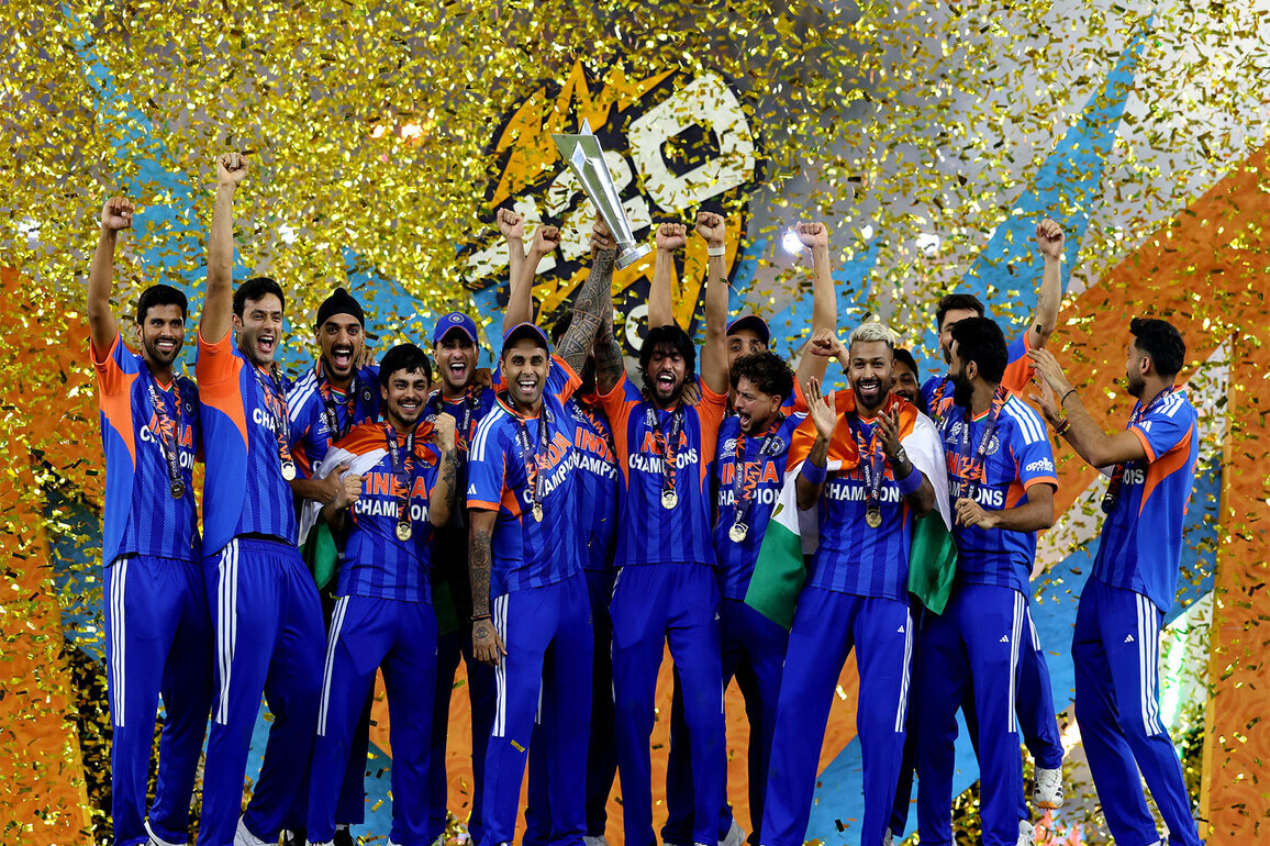 "Best team by a mile...": Cricket fraternity hails India's third T20WC triumph