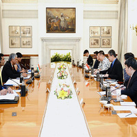 MEA Secy P Kumaran meets Singapore Foreign Affairs Permanent Secy Luke Goh